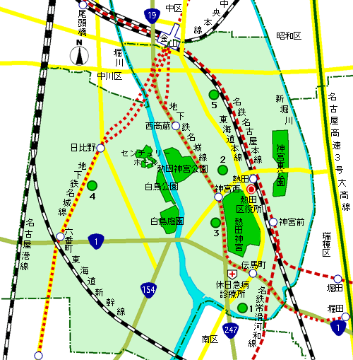 熱田の地図