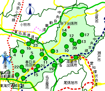 春日井の地図